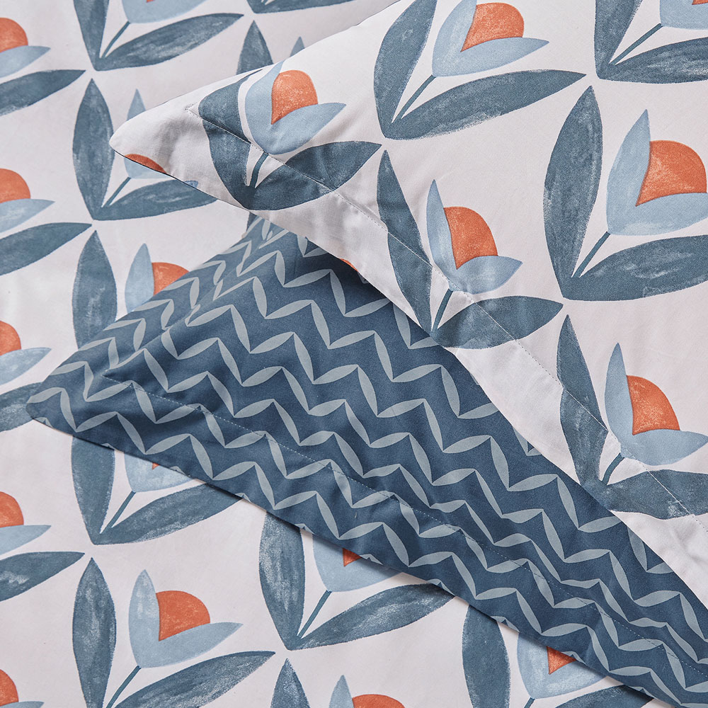 Scion Tulip Trellis Double Navy Duvet Set Image 5