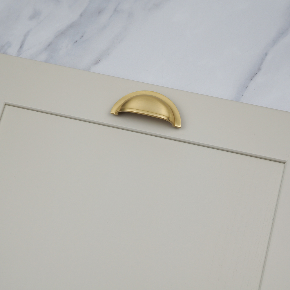 Handle & Home Satin Brass Cup Handle 76mm Image 4