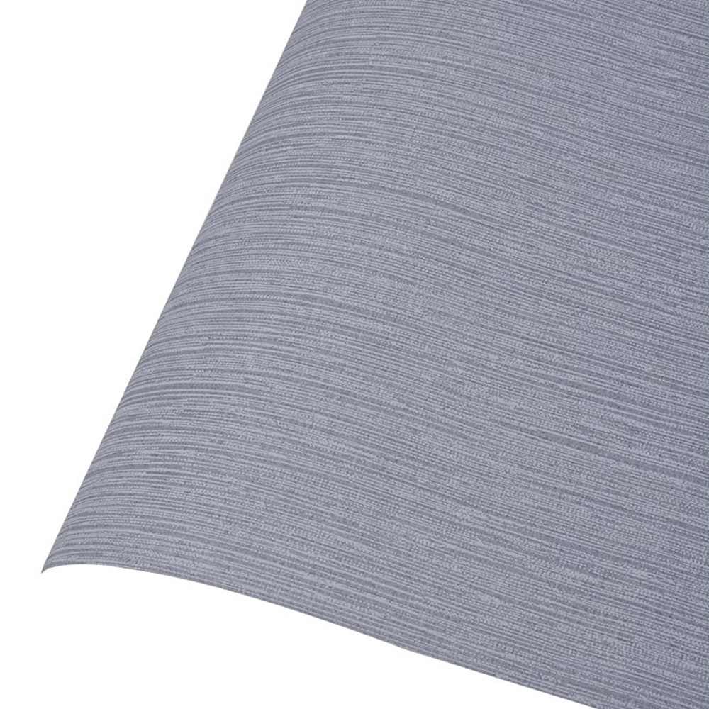 Living and Home 3D Linen Effect Textured Smoke Grey Wallpaper Image 6