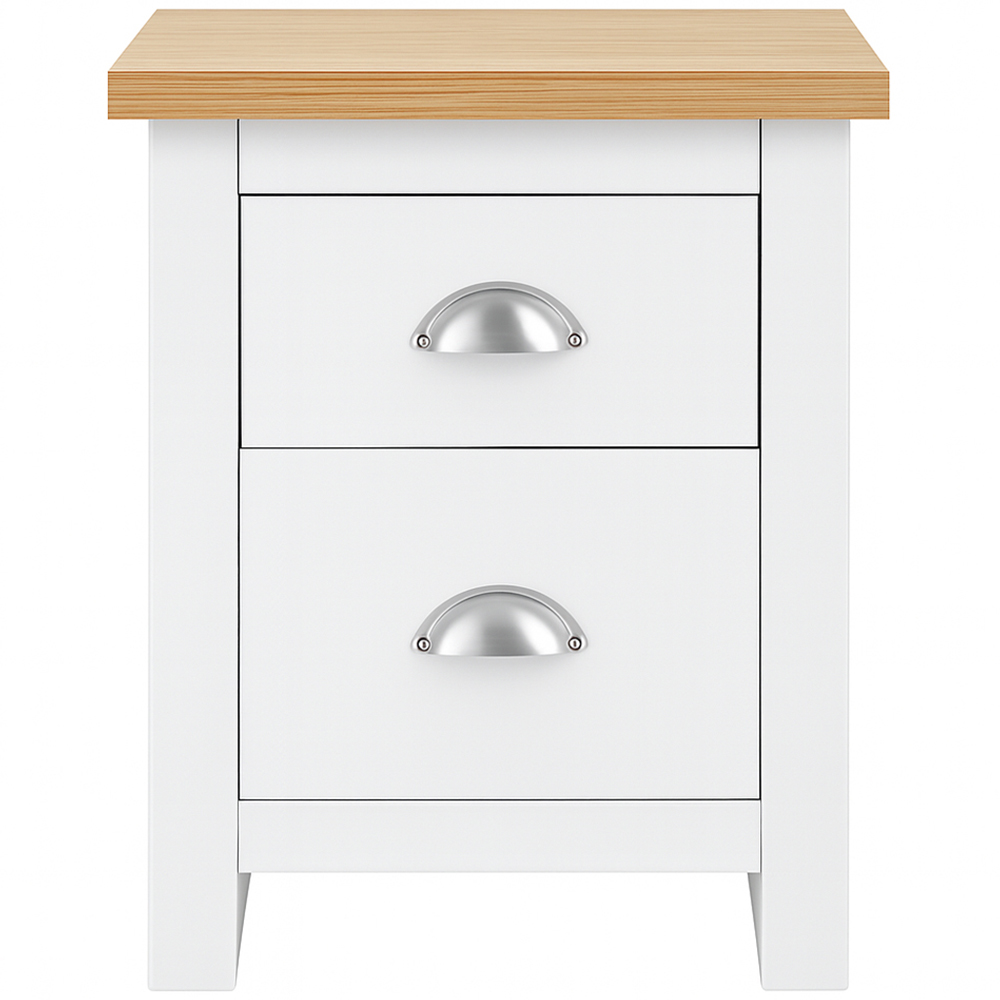 Kosy Koala Otis White and Oak Bedside Cabinet Set of 2 Image 2