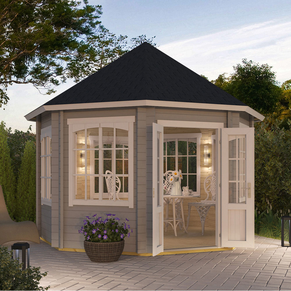 Norland Jarrow 12.8 x 12.8ft 8 Sided Summerhouse Image 8