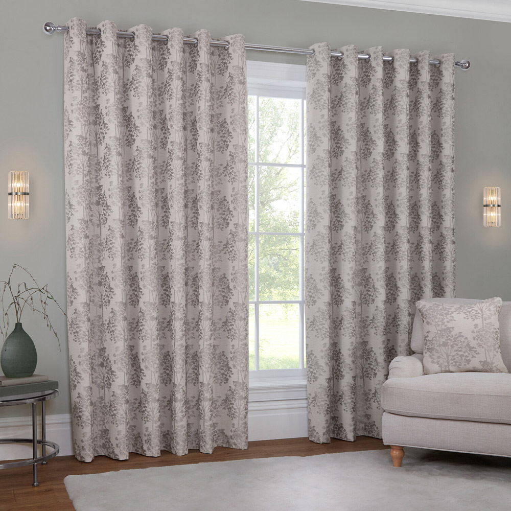 Juniper Blackout Curtain Silver 183 x 168cm Image 2