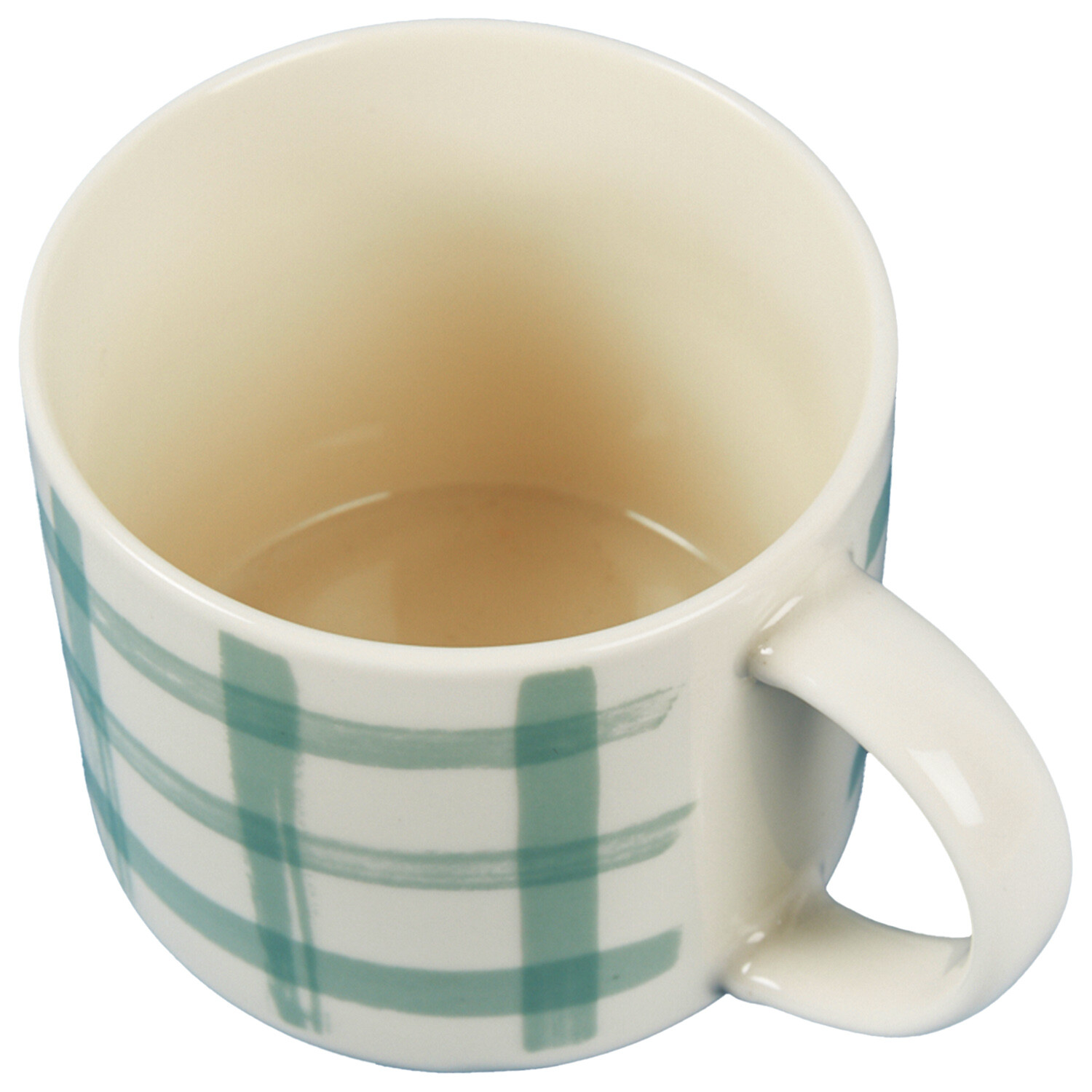 Gingham Yellow or Green Drum Mug  - Yellow or Green Image 3