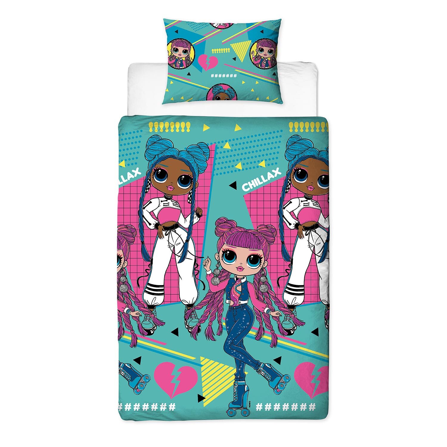 LOL Surprise OMG Duvet Cover and Pillowcase Set Image 3