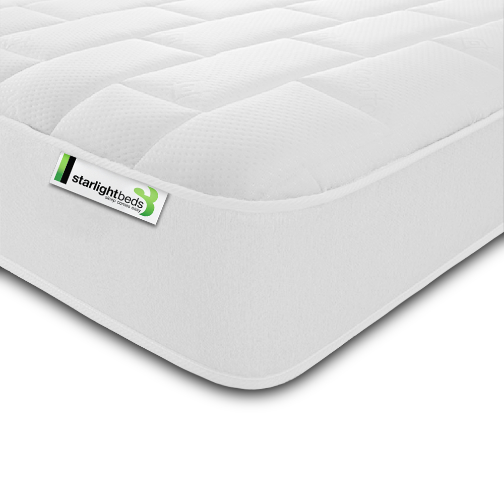 Starlight Beds Deep Single White Big Brick Memory Foam and Spring Mattress Image 3