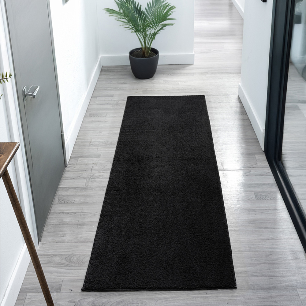 Desire Rugs Comfy Black Anti Slip Felt Backing Rug 200 x 280cm Image 6