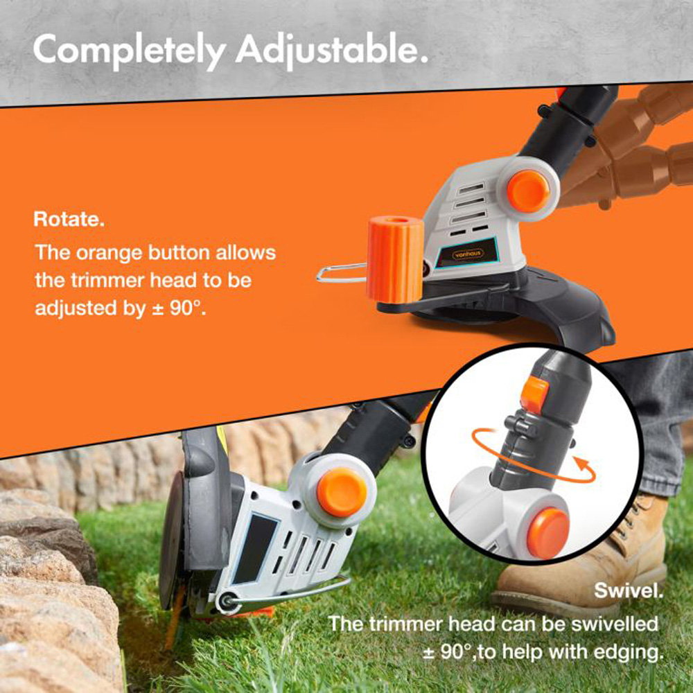 VonHaus 15359RG Max Li-ion Cordless Grass Trimmer 20V Image 4