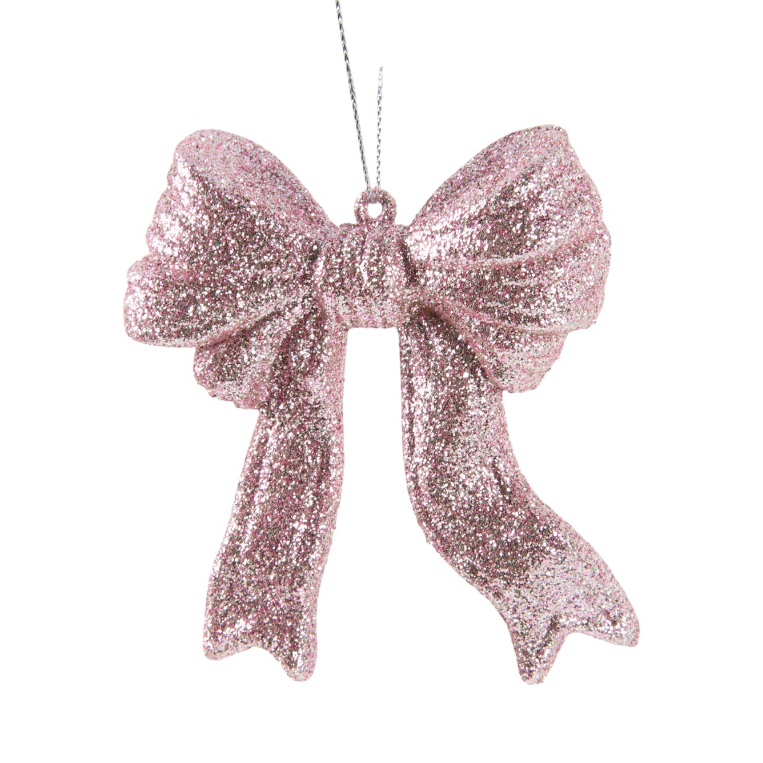 Set of 2 Glitter Bow Tree Decorations Image 8