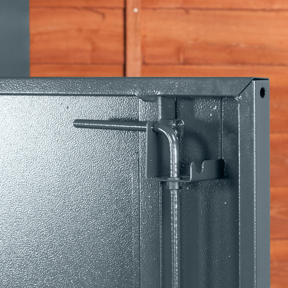 Asgard Access E Plus 8 x 4ft Double Door Grey Bike Storage Shed Image 5