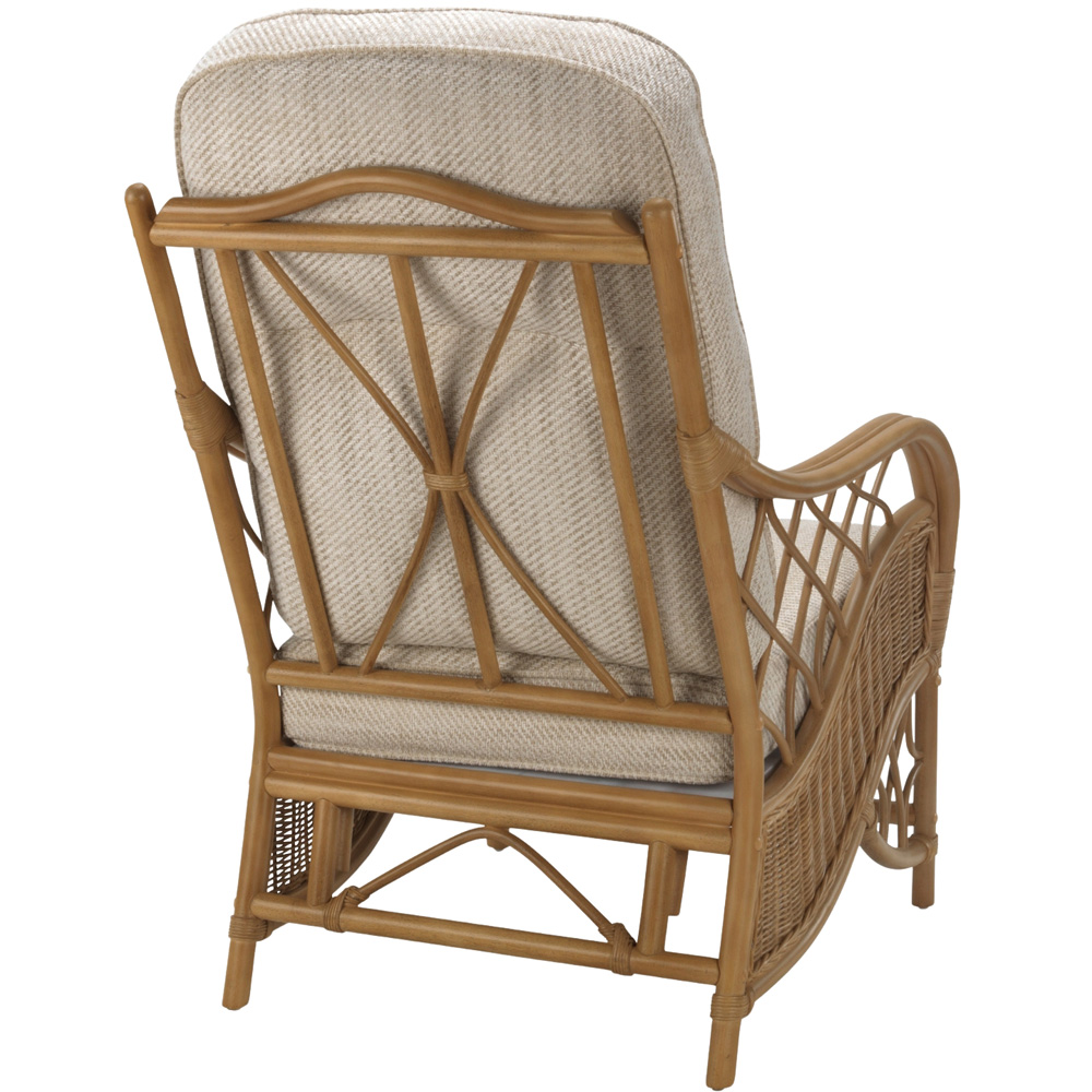Desser Furniture Oslo Light Oak Natural Rattan Jasper Armchair Image 3