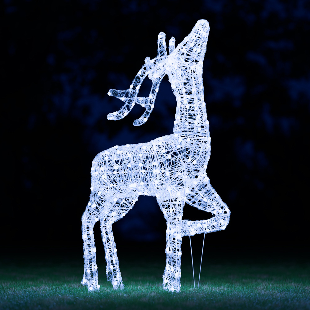 The Christmas Centre 300 LED Soft Acrylic Light-Up Elegant Stag Reindeer 4.5ft Image 7