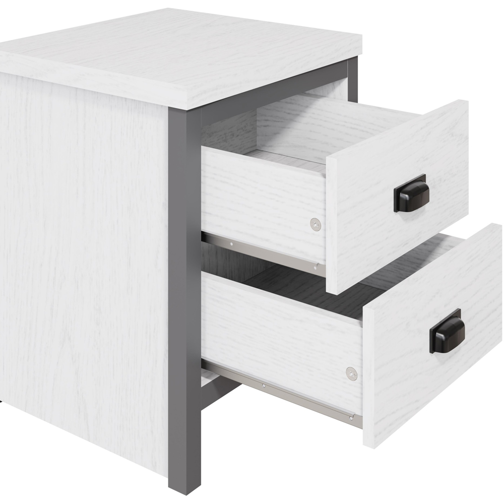 GFW Boston White Oak 3 Piece Bedroom Furniture Set Image 8