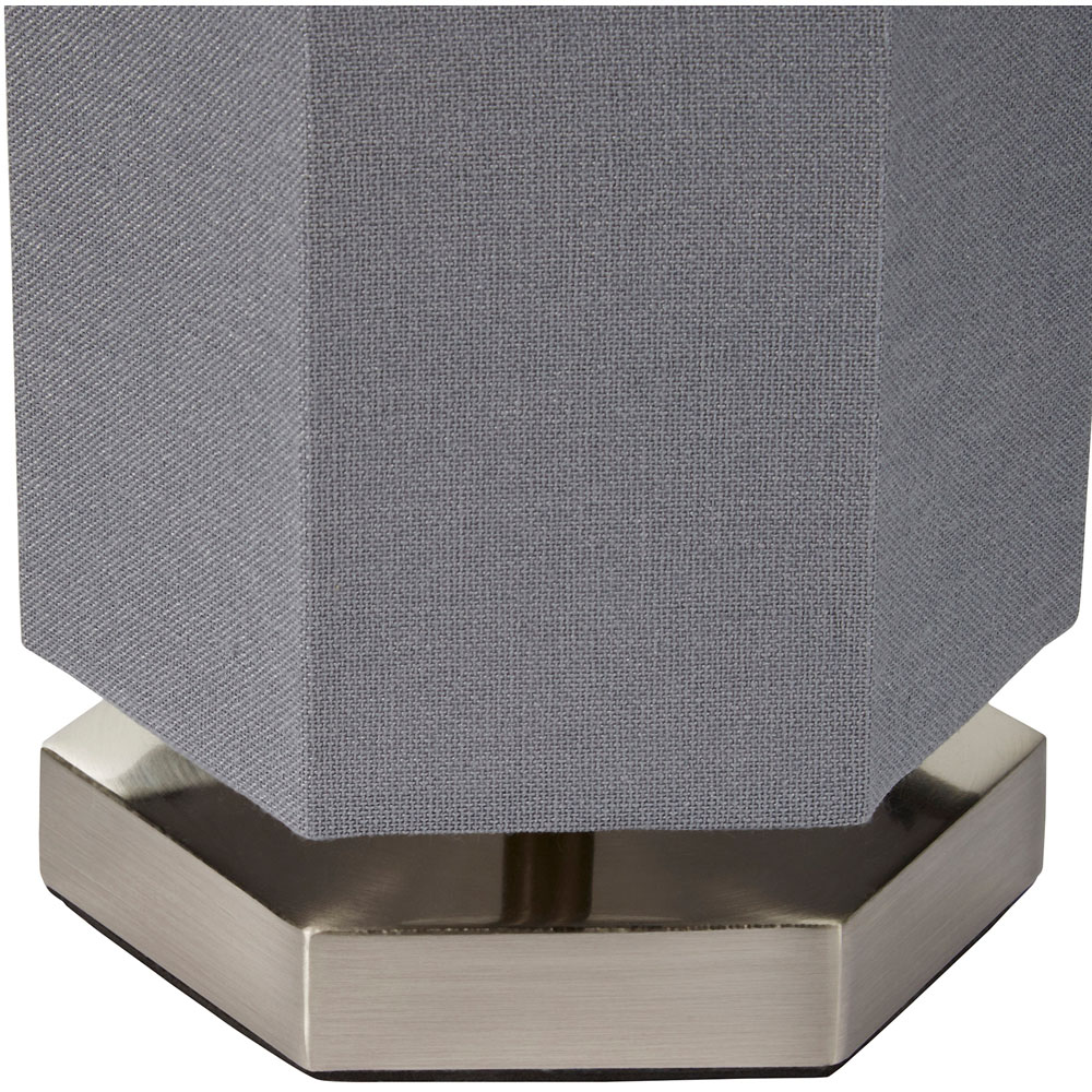 Glow Hex Grey Hexagon LED Table Lamp Image 4