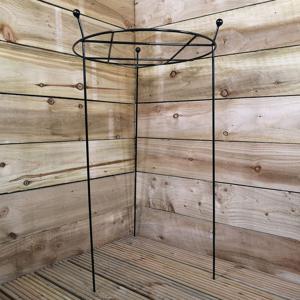 Samuel Alexander Tom Chambers Cottage Black Metal Herbaceous Garden Plant Support 80 x 45cm 2 Pack Image 5