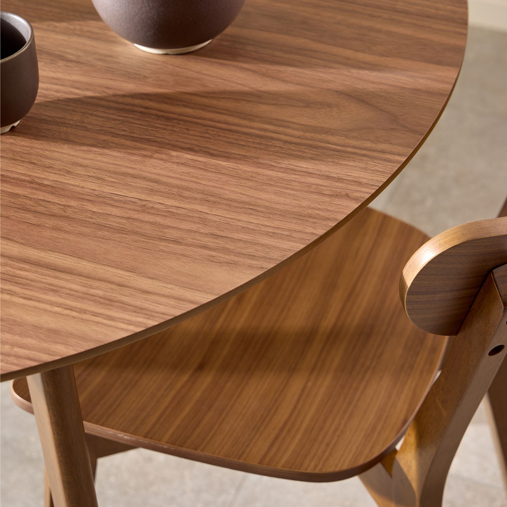 Florence Roxby Set of 2 Walnut Dining Chair Image 8