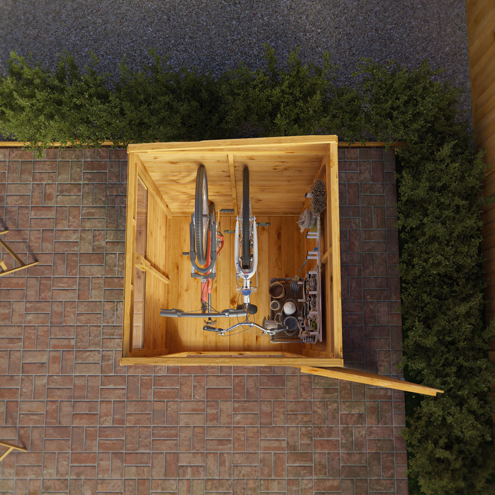 Mercia 4 x 4ft Shiplap Pent Shed Image 6