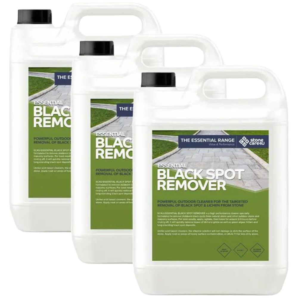 StoneCare4U Essential Black Spot Remover 5L 3 Pack Image 1