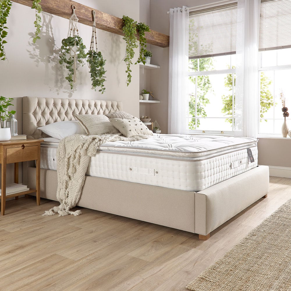 Aspire Single Natural Pillow Top Micro Spring Pocket Mattress Image 4
