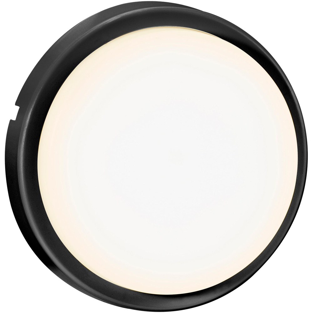 Nordlux Cuba Black Round Garden Wall Light Image 4