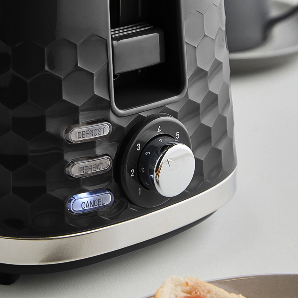 Morphy Richards Hive 220031 Black 2 Slice Toaster Image 5