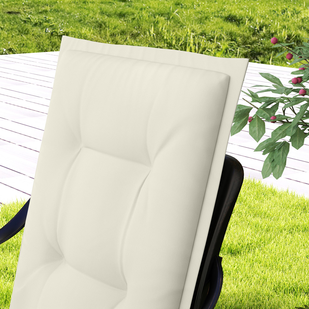 Outsunny White Garden Chair Cushions 50 x 50cm 4 Pack Image 3