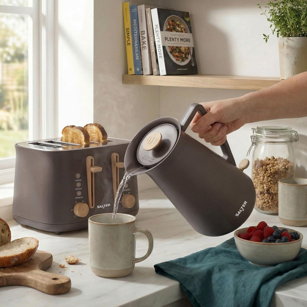 Salter Malmo Rapid Boil Kettle Brown Image 2