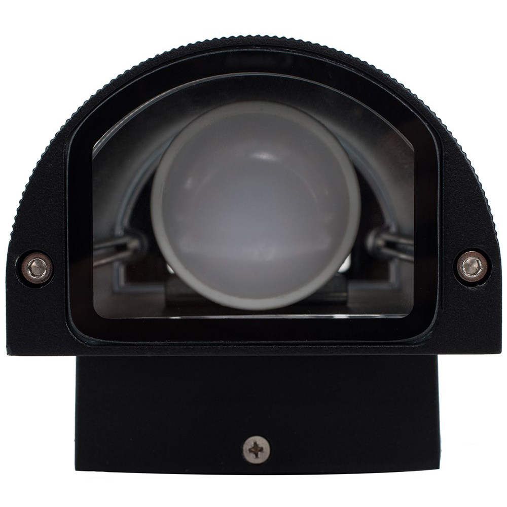 ValueLights Ryston Black Cool White Bulb Wall Up-Down Light Image 3