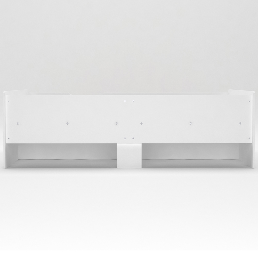 Kidsaw Single White and Oak Cabin Bed with Cubes and Pullout Drawer Image 5