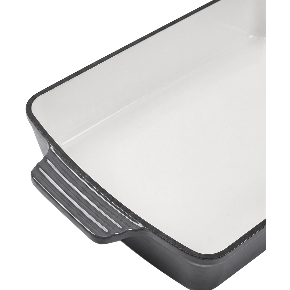 Living and Home 3L Grey Enamelled Rectangular Baking Dish Image 4