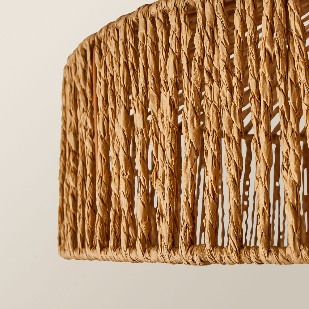 ValueLights Elcano Woven Rope Ceiling Pendant Light Shade Image 3