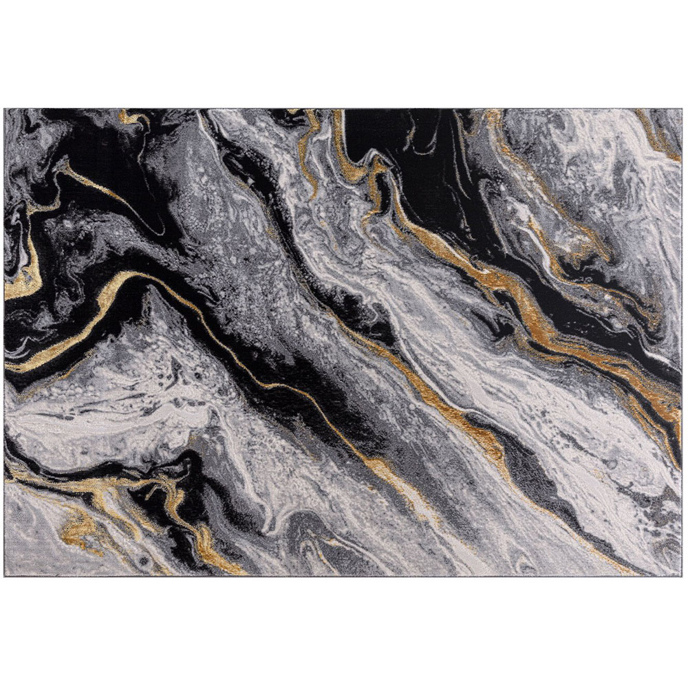 Sunset Lux Rug  - Silver / 120cm Image 1