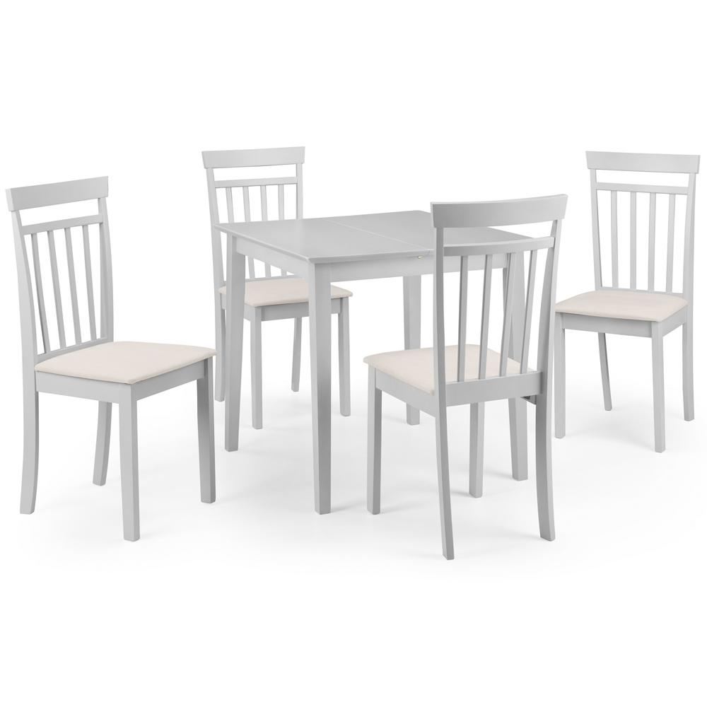Julian Bowen Rufford 4 Seater Dining Set Grey Image 4