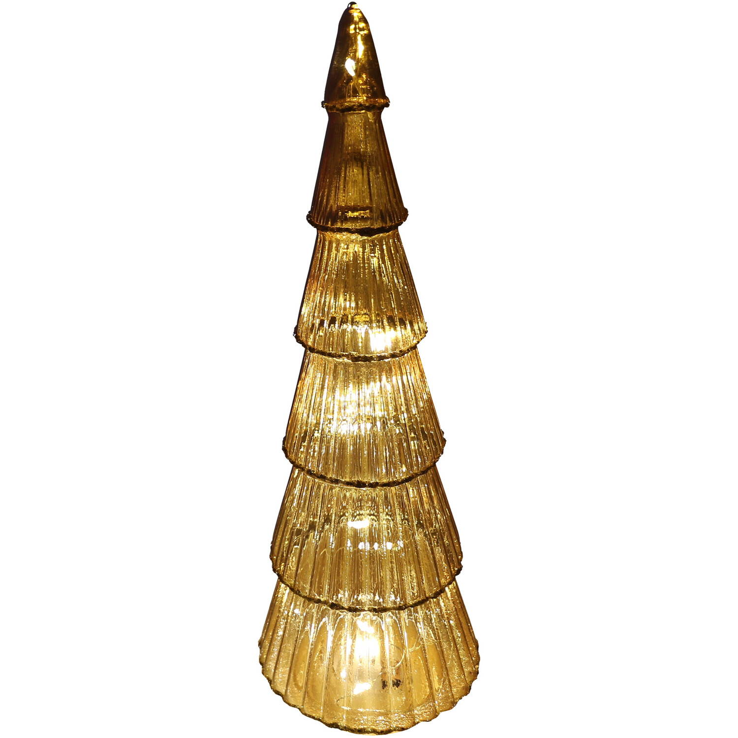 LED Amber Glass Tree Image 2