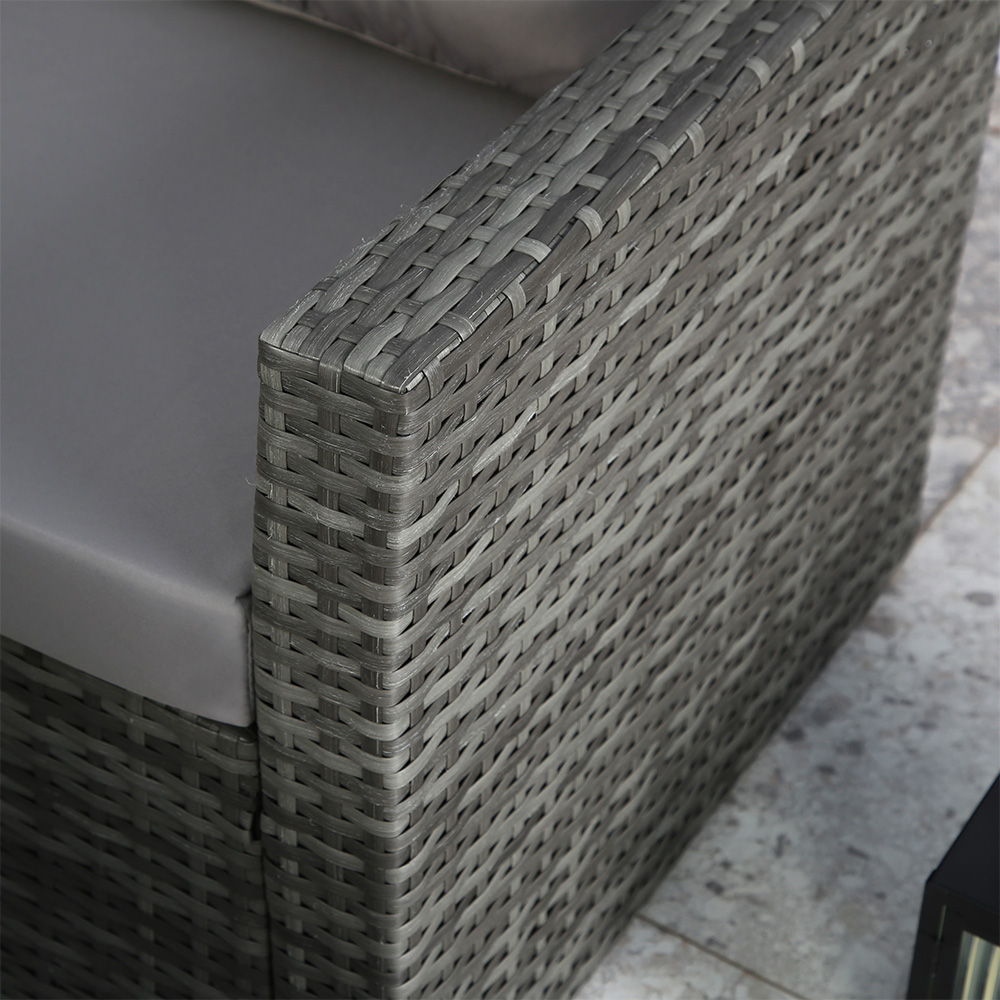 Home Garden Direct Pelias 8 Seater Rattan Corner Sofa Set with Rising Table Image 7