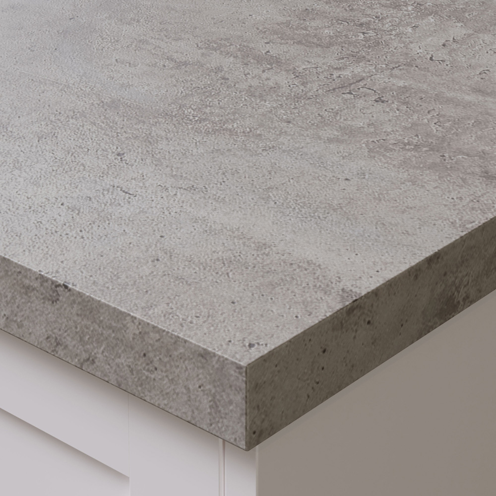 Omega Modern Cement Laminate Kitchen Edging 3000 x 100mm Image 2
