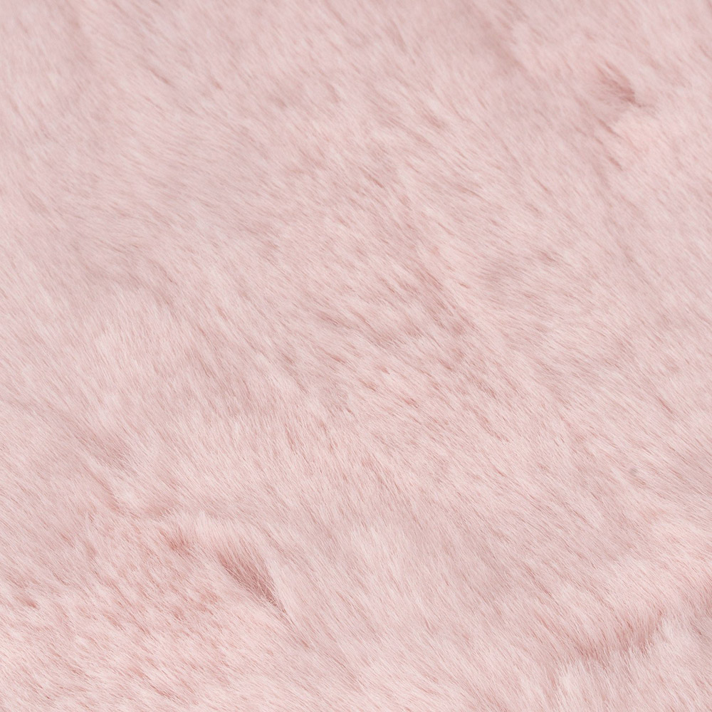 Divante Blush Rabbit Faux Fur Throw 127 x 152cm Image 6