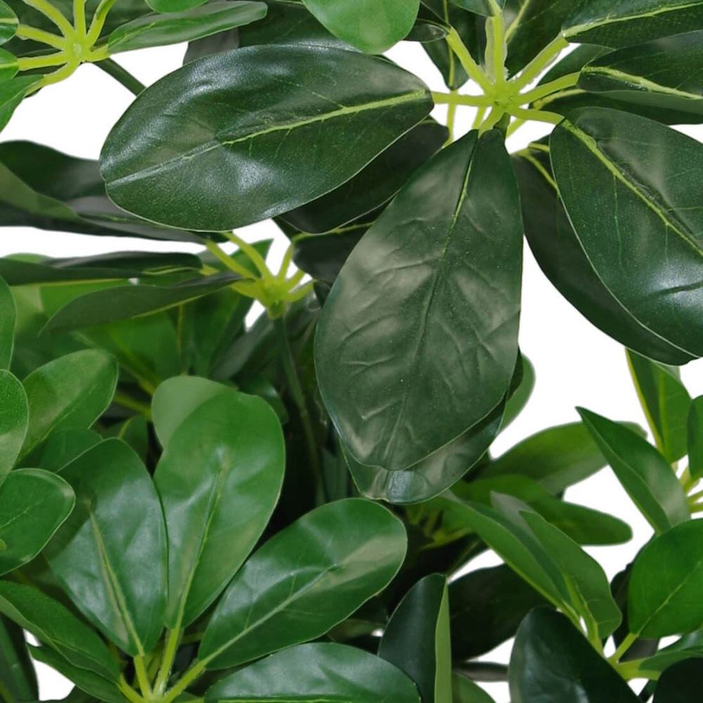 Leaf Dwarf Umbrella Tree Artificial Plant in Pot 55cm Image 2