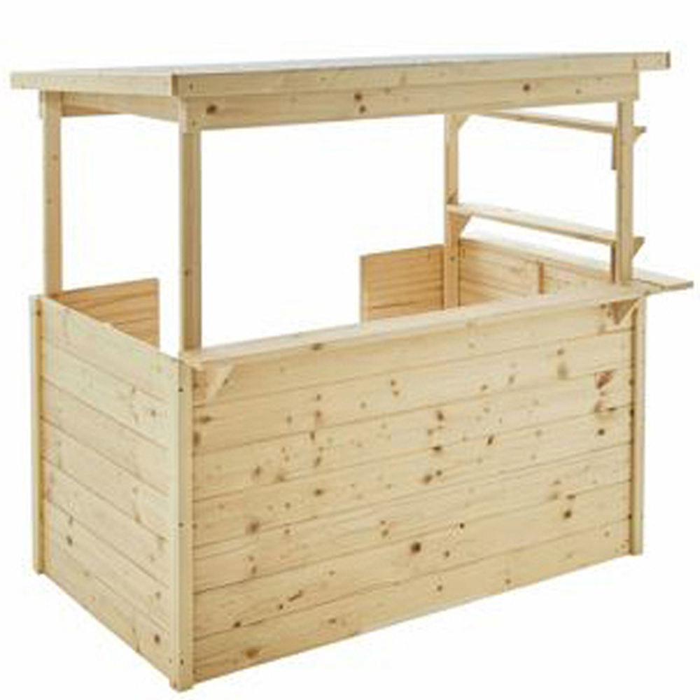Soulet Playa 4 x 3ft Kids Wooden Market Stall Playhouse Image 4