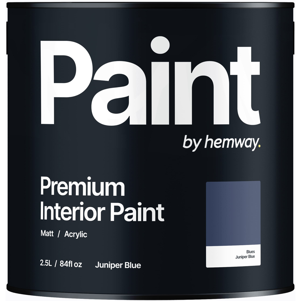 Hemway Juniper Blue Interior Matt Acrylic Emulsion Paint 2.5L Image 2