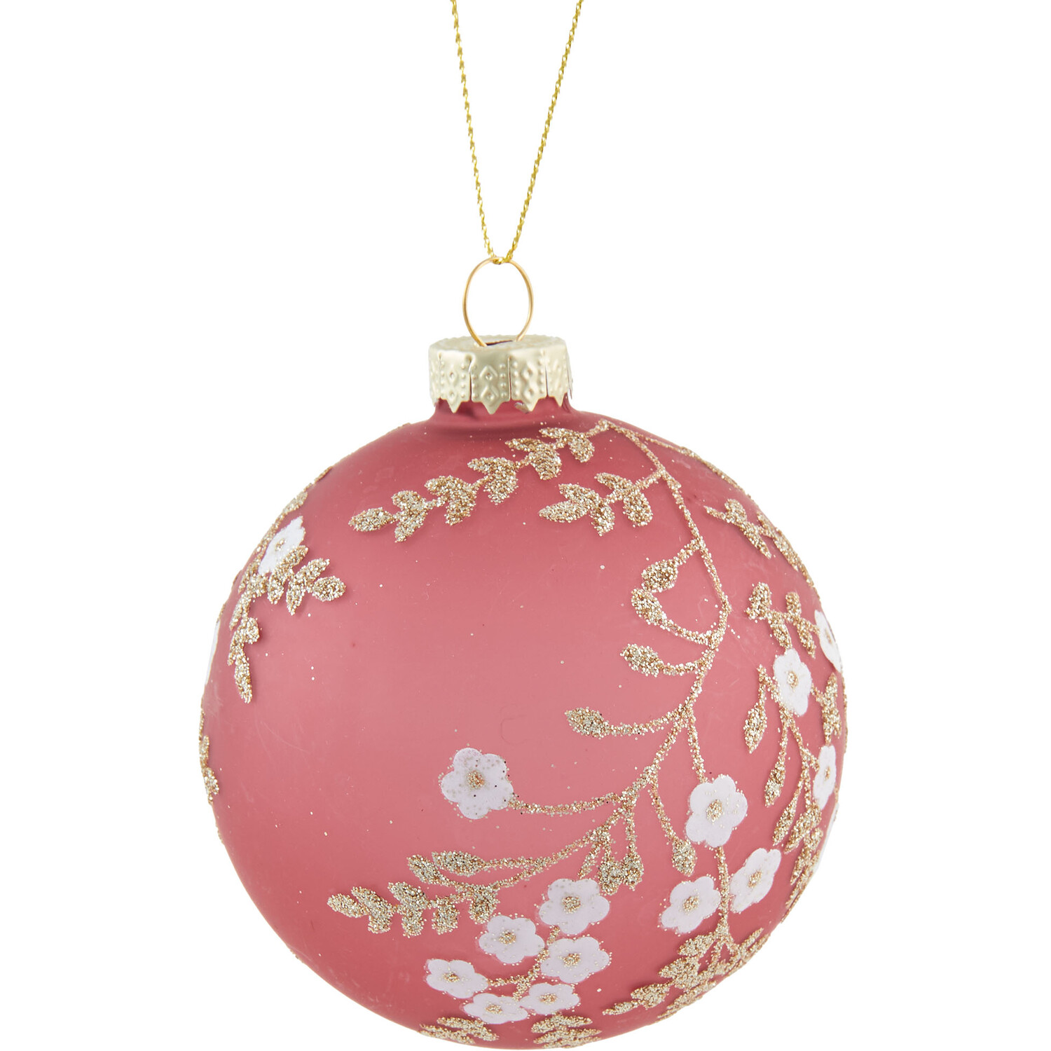 Patterned Plum Bauble Image 2
