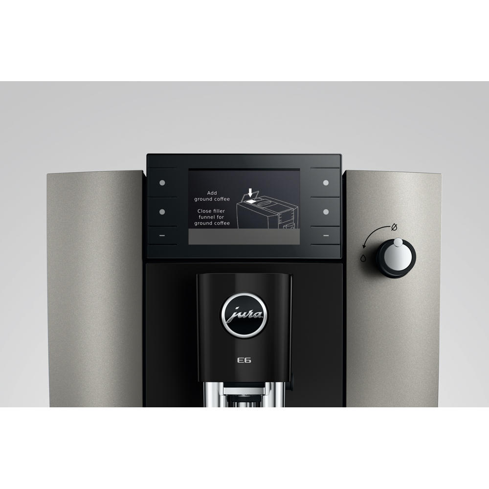 Jura E6 15854 Dark Inox Bean-to-Cup Coffee Machine Image 6