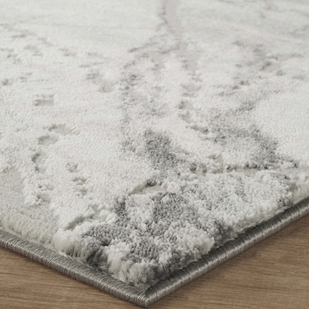 Desire Rugs Novu Valley Grey Modern Abstract Metallic Sheen Rug 120 x 170cm Image 3