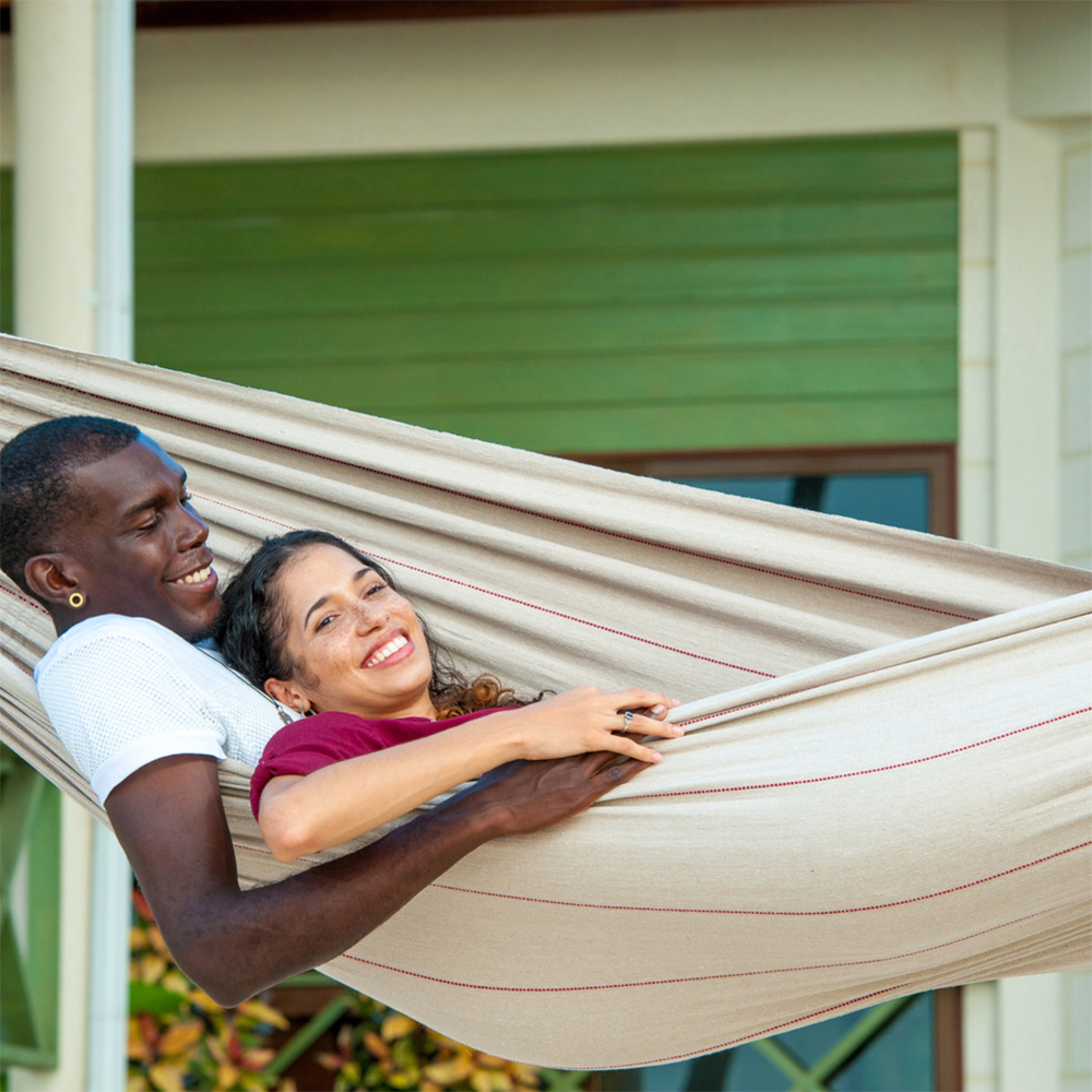 Amazonas Arte Sand Double Premium Traditional Cotton Garden Hammock Only Image 4