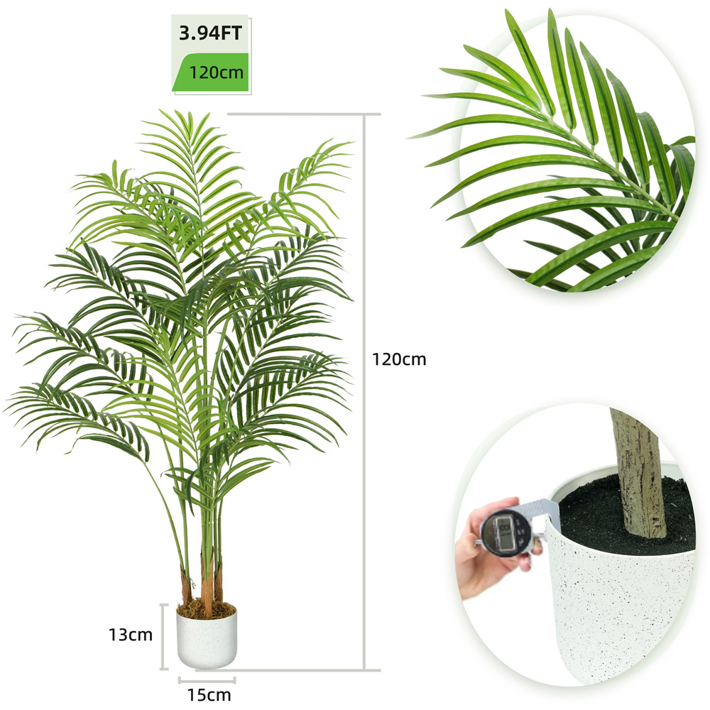 Palm Tree Indoor Artificial Plant 120cm Image 7