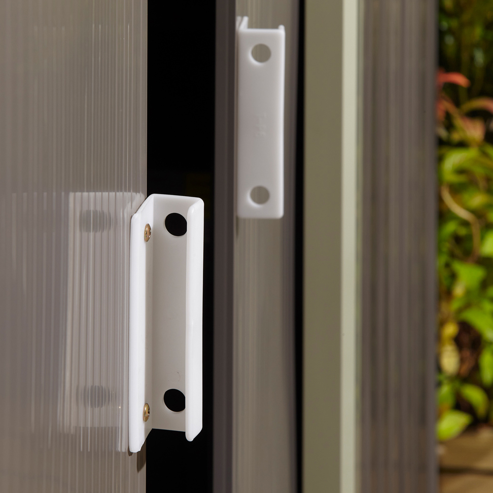 Rowlinson Trentvale Metal Apex Shed Light Grey with Foundation Kit 10 x 8ft Image 7