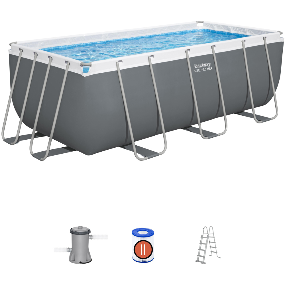 Bestway Steel Pro Max Rectangular Pool Set 13.6 x 6.7ft x 48 inch Image 3