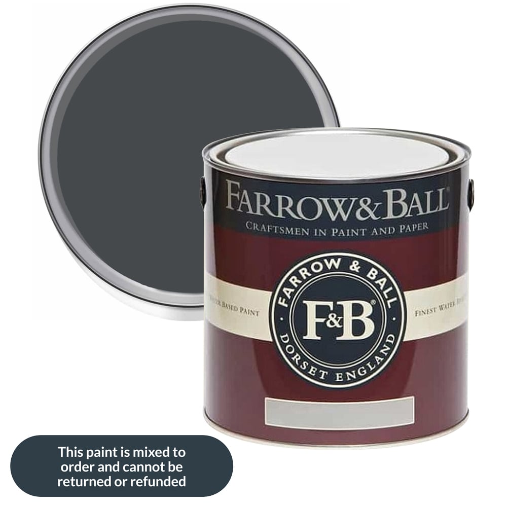 Farrow & Ball Estate Eggshell Railings Satin Paint 2.5L Image 1