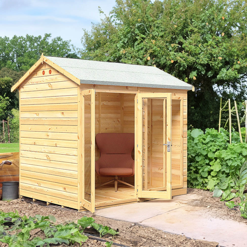 Shire Mayfield 8 x 6ft Double Door Traditional Summerhouse Image 6