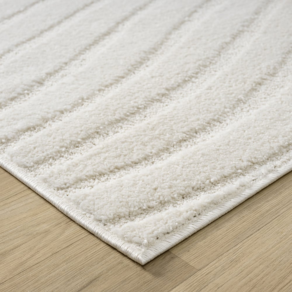 Desire Rugs Aya Cream Embossed Waves Rug 60 x 220cm Image 6