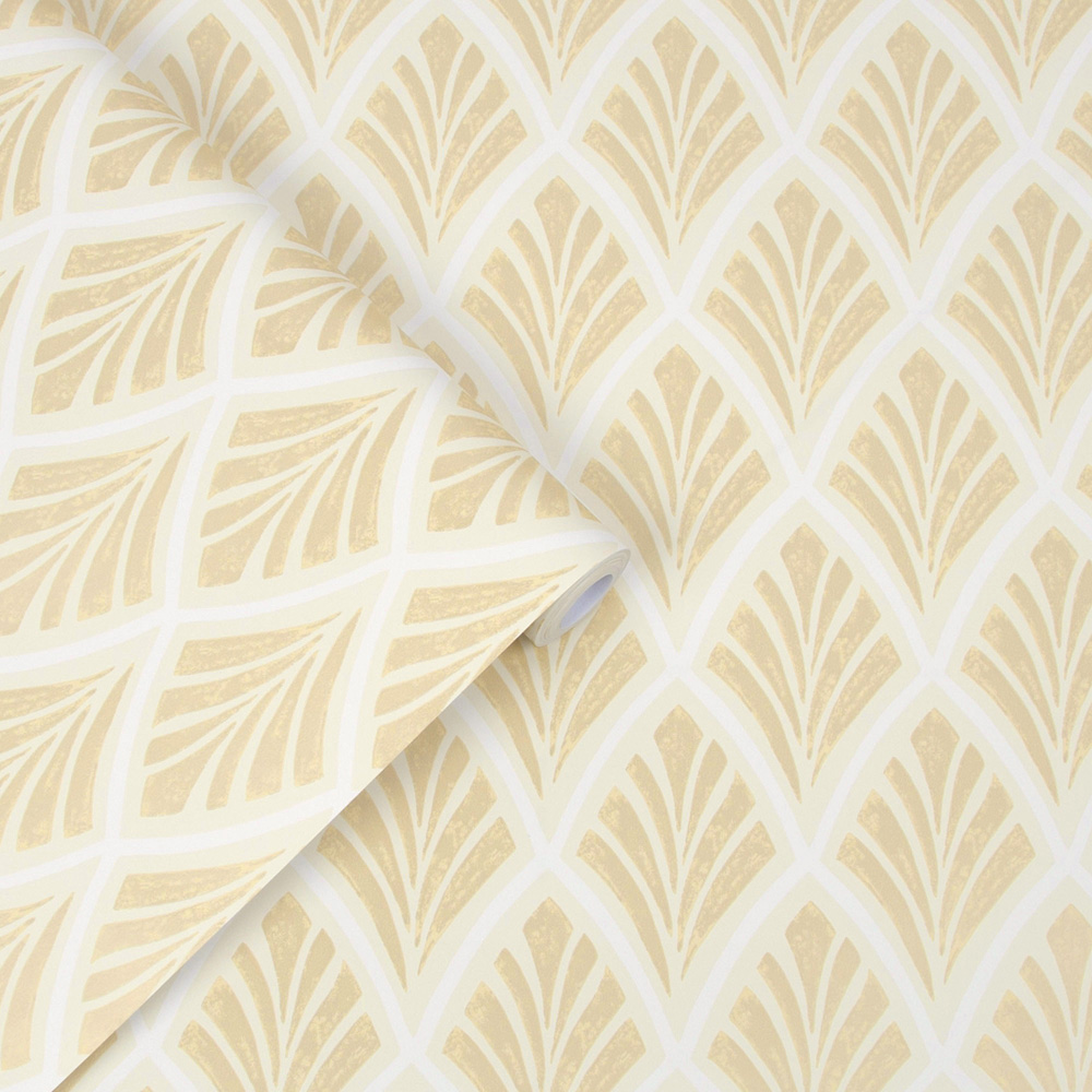 Laura Ashley Florin Gold Wallpaper Image 2